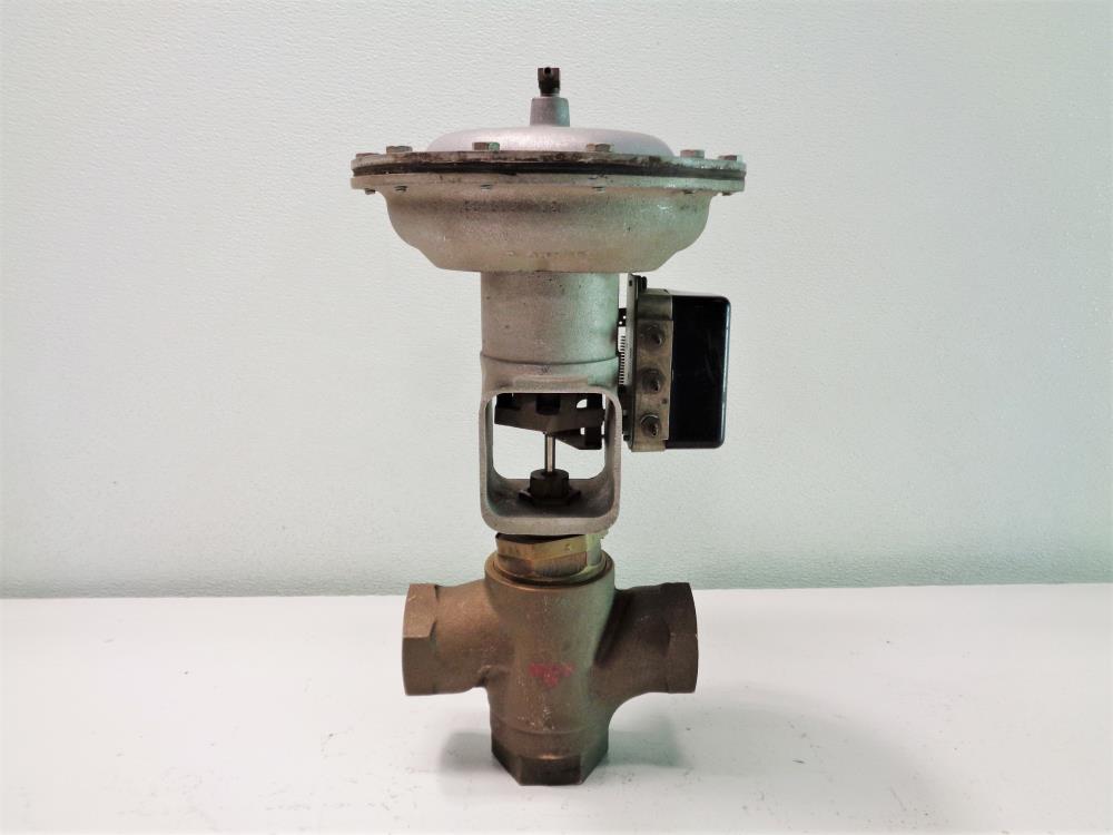 Johnson Controls 1.5" NPT 3 -Way Mixing Valve V-5844-2 W/ Actuator 4R